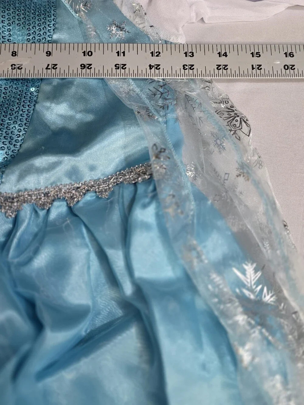 Disney Frozen Elsa Girls Ice Princess Costume Dress Size Medium 8-10
